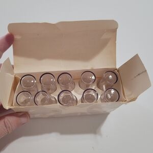 Set of 10 New in Box Mary Kay Clear Acrylic Lipstick‎ Caps Tops